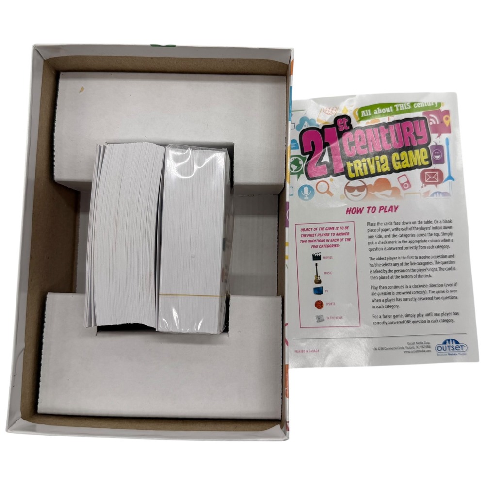 Outset Media 21st Century Trivia Game All About This Century Ages 12+ 220 Cards - Picture 7 of 7
